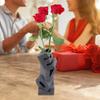 3D-печатная ваза LOVE Пластиковая ваза для цветов Современная ручная скульптура Декоративная ваза для центра стола Свадьба Гостиная Офис Домашний декор