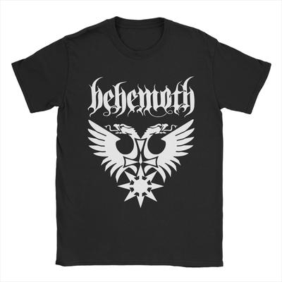 Мужская и женская футболка с принтом Behemoth, логотипом дэт-метал группы, футболка из чистого хлопка с логотипом альбома, футболки, одежда