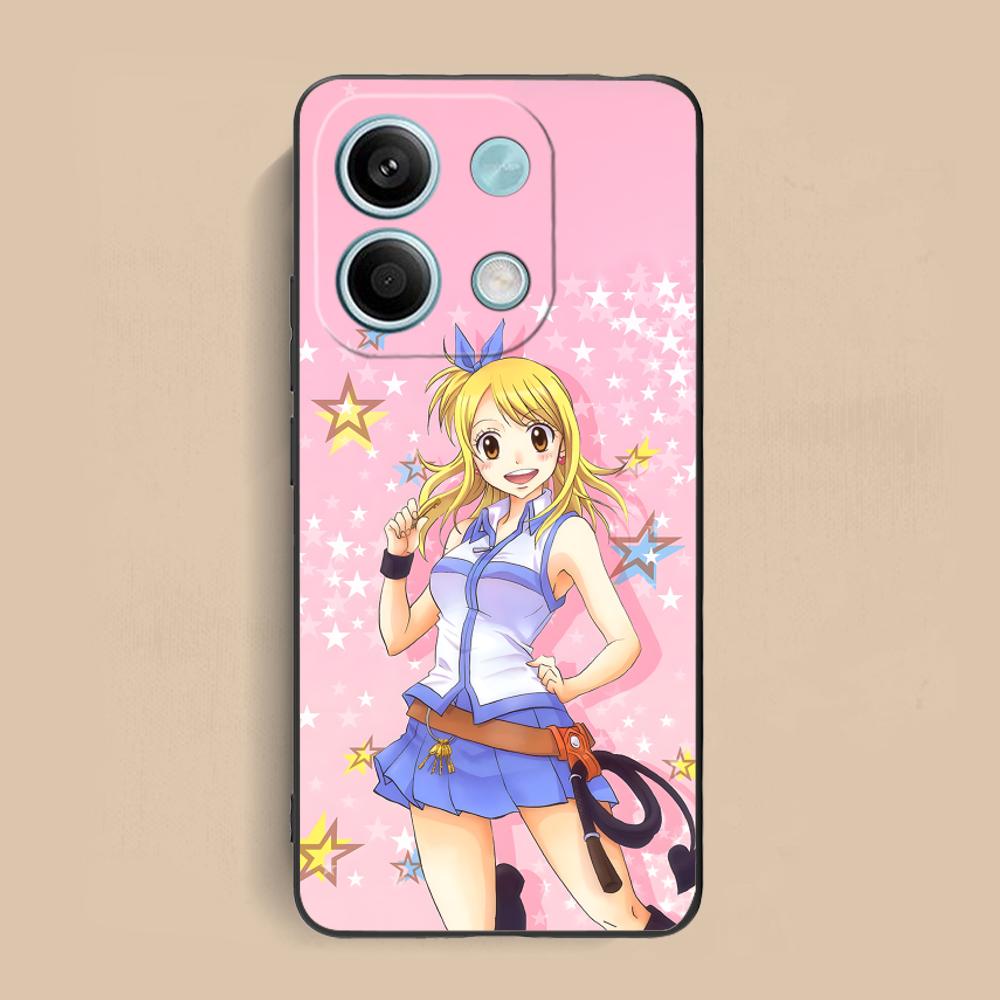 Чехол для мобильного телефона Lucy из Fairy Tail для Xiaomi Redmi 15 14 13 12 A5 3 2 1 C Plus 4G 5G Цветная печать Красивые чехлы для телефонов