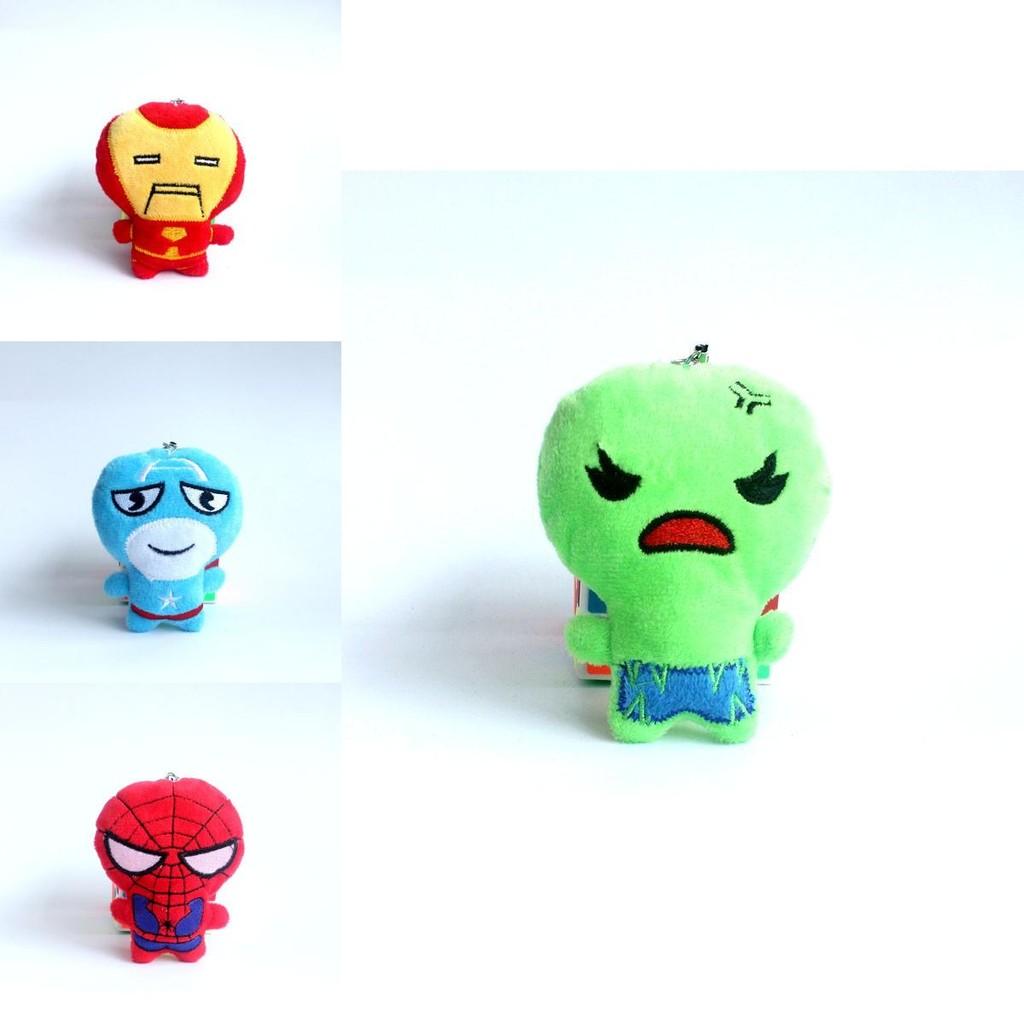 Плюшевая игрушка Marvel Мстители Человек-паук Американский солдат Кукла Милая 10 см Коллекционный подарок