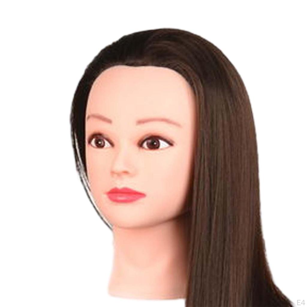 Hair Training Head Manikin Doll Mannequin Long for DIY Cutting