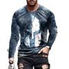 Men Clothes Fashion New Long Sleeve Round Neck Sport T Shirt Men Hip Hop T Shirt