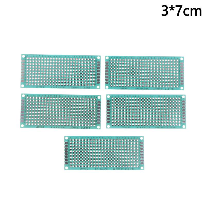 5 шт. печатная плата прототипа 2X8 3X7 4X6 5X7 6X8 7X9 см двухсторонняя универсальная печатная плата печатной платы прототипа для Arduino