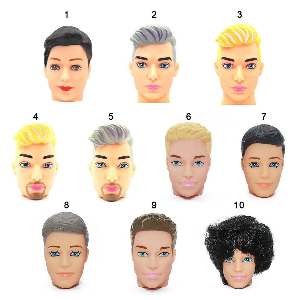 Europe Ancient Doll 1/6BJD Doll Head 6 Styles Black Hair New 32cm Male Doll DIY Doll Head