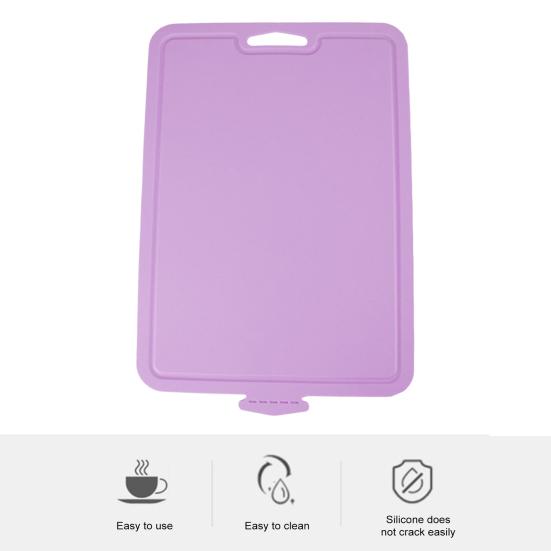 Силиконовая разделочная доска, складной двусторонний нескользящий коврик для резки, пищевой без BPA, можно мыть в посудомоечной машине, кухонные инструменты для кемпинга