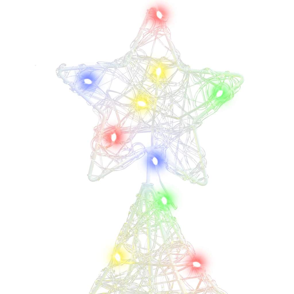 Christmas Tree with 100 Multicolor LEDs 120 cm Acrylic