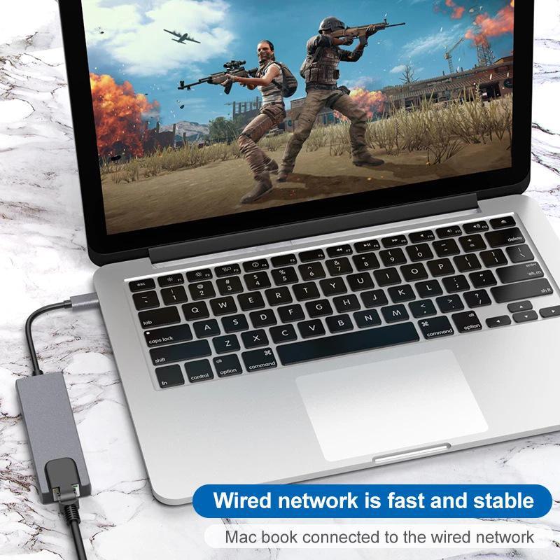 Концентратор USB-C Five-in-One для MacBook — многофункциональная док-станция расширения