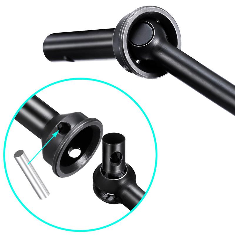 TRINOOD Steel Driveshaft Front Rear Center Universal CVD Dog Bone Diff Cup for 1/8 A-RRMA KRATON V4 V5 Buggy RC Car Parts