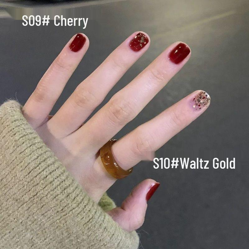 Снимаемый без запаха лак для ногтей на водной основе - Быстросохнущий, Не требует сушки в лампе, Ледяной прозрачный сплошной нюдовый цвет для студентов