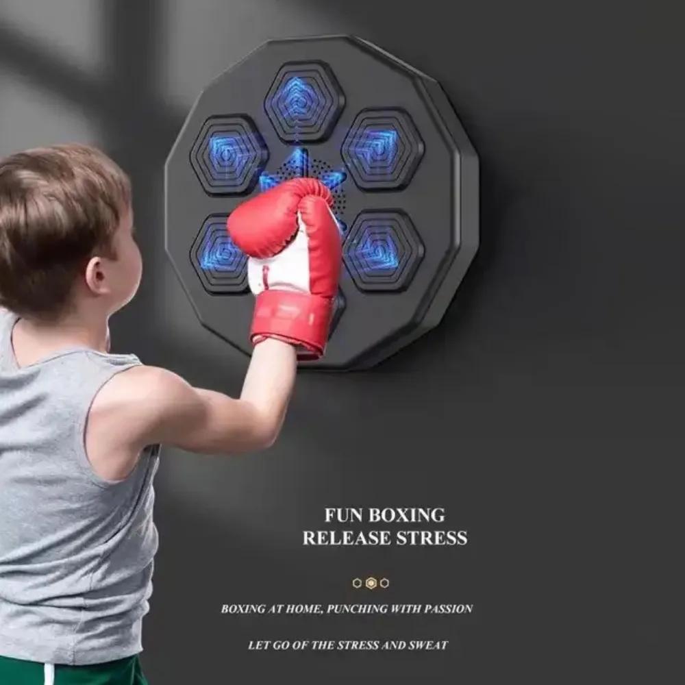 Smart Music Boxing Machine Wall Target LED Mounted Sandbag Relaxing Exercise Agility Reaction Training Target for Boxing Sports