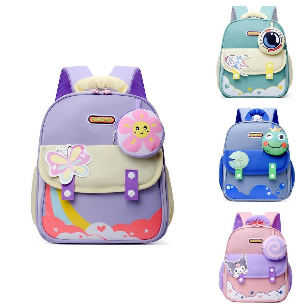 Lightweight And Durable Kids Backpack For School With Cute Cartoon Frog Style