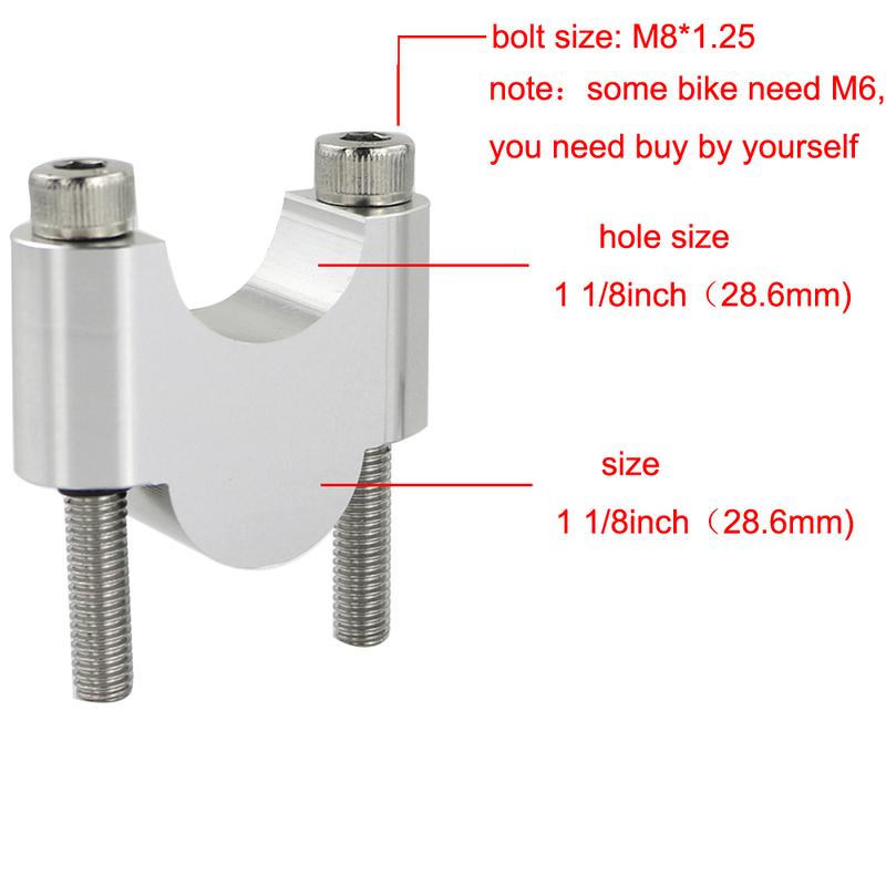 1 1/8" 28mm Handlebar Riser Fat Bar Risers For Aprilia Tuono 1000 R V4 APRC/1100RF/RR/Factory /1000 V4 R Tuono 660 RX 125 SX 125