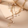 Bohemia Summer Beach Shell Conch Starfish Necklace for Women Girls Multilayer Choker Necklaces Chain Jewelry Gifts