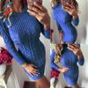 SCIONE Sweater Winter Warm Pullover Women Autumn Slim Knit Dress Long Sleeve Knitted Dress Pullover