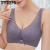 Thin Style Large Size Bra Gathered Anti-sagging Lace Underwear Women's Sexy Adjustable Type No Underwire