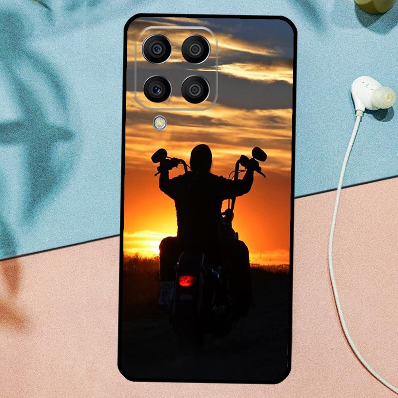 Чехол для Samsung Galaxy M14 M34 M54 M20 M06 M16 M12 M13 M15 M35 M55 M33 M53 M21 M31 M32 M52 с рисунком Мотоцикл Мотобайк Мотокросс