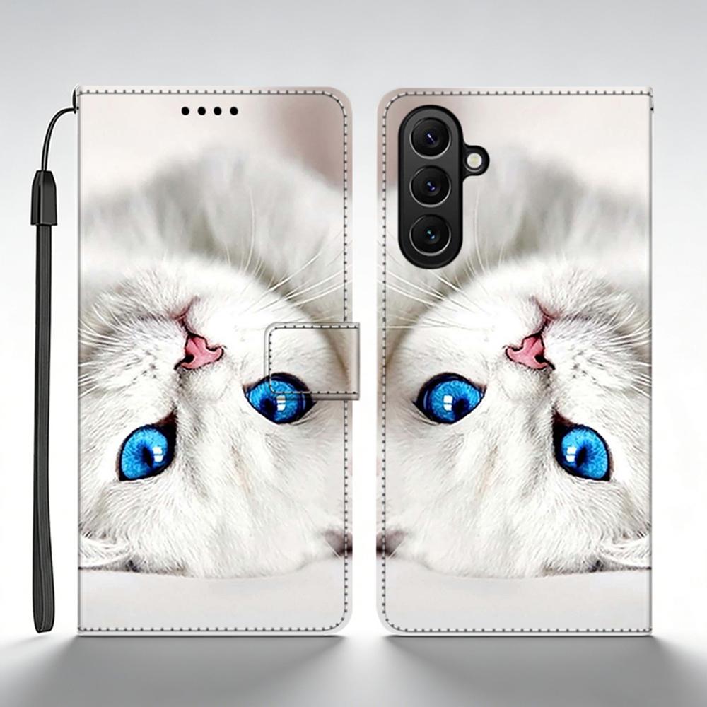 Мультяшный чехол для телефона Samsung Galaxy A55 Чехол A556B A556E Кожаный кошелек Чехлы-книжки для Samsung Galaxy A55 5G Задняя крышка Fundas