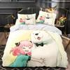 SPY×FAMILY Anya Forger Comforter Printed Bed Set Duvet Cover Pillowcase Bedding Set Linen Sheet Quilt Cover Full Queen King Size