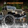 Желтая решетка Jeep Wrangler Светодиодная полоса дневных ходовых огней