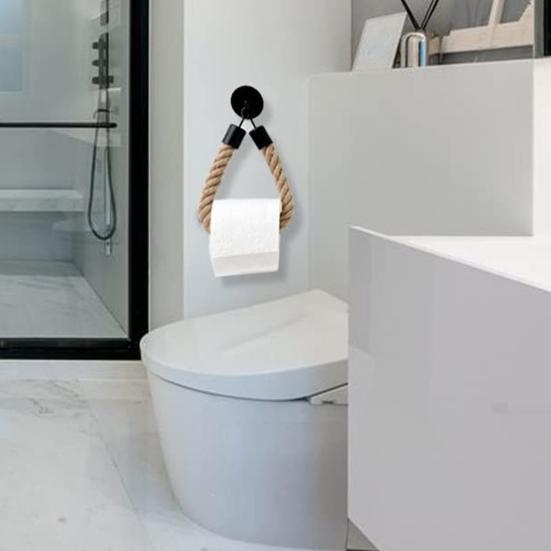 Держатель для туалетной бумаги в стиле ретро, самоклеящийся, установка без сверления, многофункциональная вешалка для полотенец, подставка для рулонов бумаги, украшение для ванной комнаты