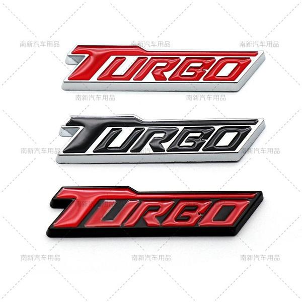 2 шт./лот 3D металлическая эмблема автомобиля TURBO, авто значок, задний багажник, именная табличка, наклейки на боковое крыло, наклейка