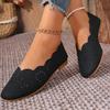 Fashion Comfortable Leather Woman Pointed Toe Flats Summer Lady Hollow Out Loafers Women Shoes 2025 Women Flat Loafers Shoes