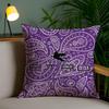 Классический дизайн E-Etro Наволочка Мягкий короткий плюш Двусторонняя печать Декор для дома Машинная стирка Чехол для подушки Подарок