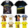 Pokemon Detective Pikachu Tshirt 3d Print Short Sleeve Cosplay Costume Tee Tops