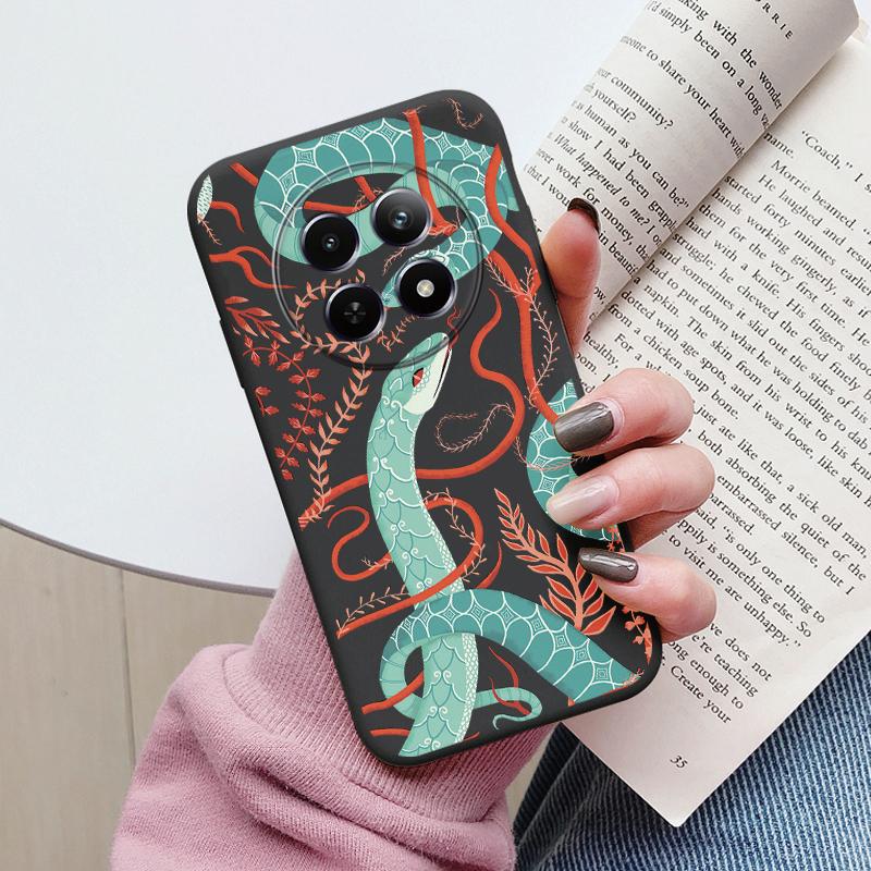 Case For Redmi 14C 4G 14R 5G A4 Note 14 Pro Poco C67 Cute Heart Flower Back Cover Soft Silicone Matte Protective Fundas Cartoon
