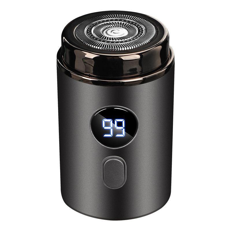 Portable Rechargeable Men's Electric Beard Shaver - Compact Travel Design