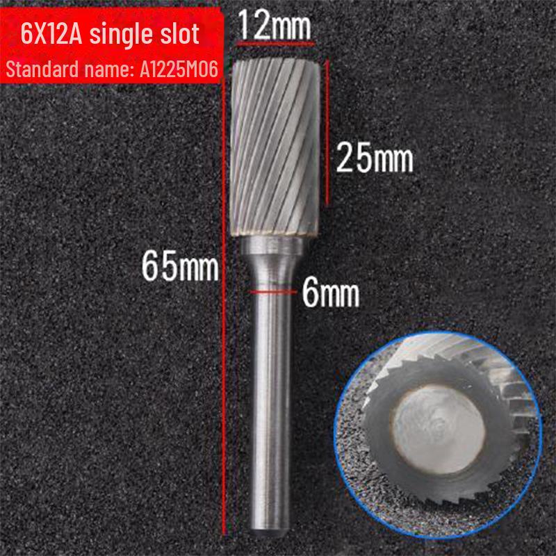 6mm Handle Tungsten Steel Grinding Head Carbide Rotary File for Polishing and Milling
