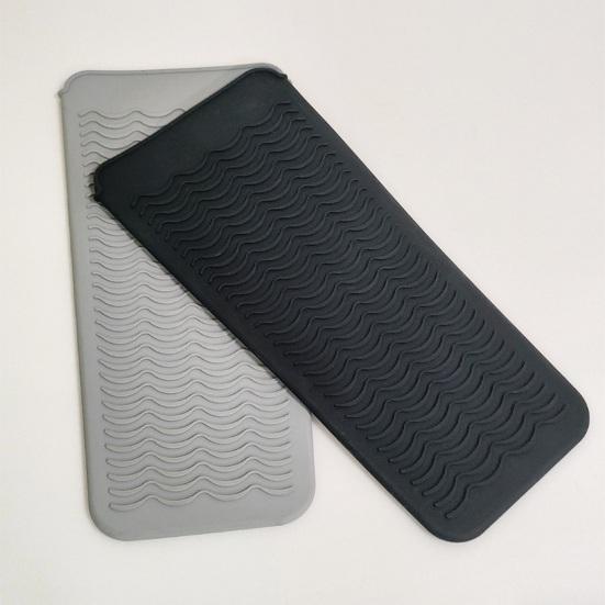 Силиконовый термостойкий коврик, выпрямитель для волос, плоский утюг, щипцы для завивки, волнистый дизайн, противоскользящие щипцы для завивки, теплоизоляционный чехол