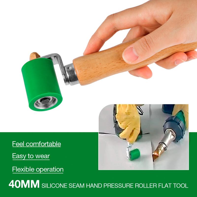 40mm Silicone Handwheel High Temperature Resistant Seam Roller PVC/TPO/EPDM Welding Tool Accessory For Wallpaper/Canopy Pressing