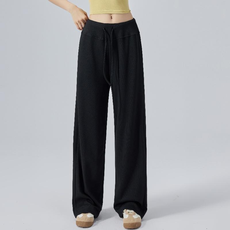 Lazy Relaxation Sports Fitness Yoga Wide-leg Pants Loose Straight Mopping Thin Casual Pants Women