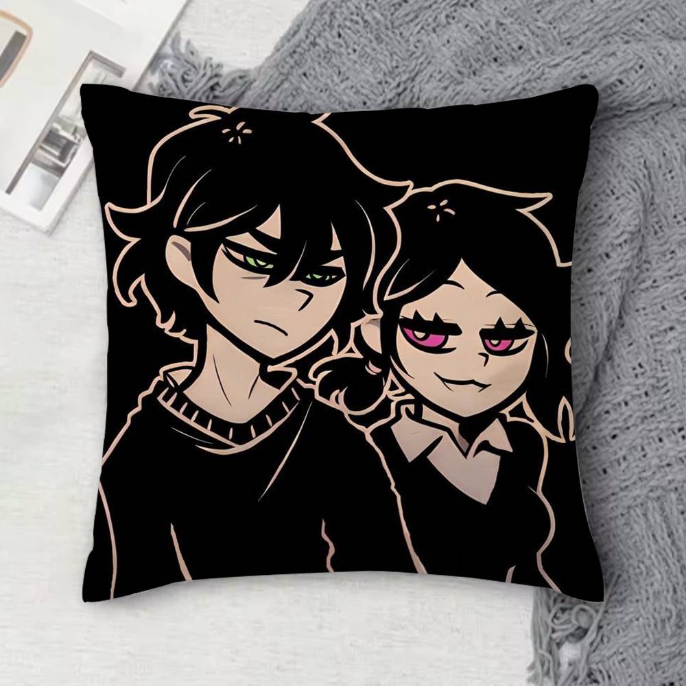 The Coffin Of Andy And Leyley Double-Sided Printed Square Decorative Cushion Cover For Sofa Living Room Home Decor