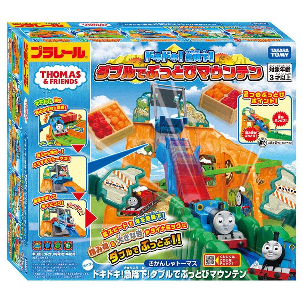 TAKARA TOMY Plarail Томас и Друзья Внезапная Двойная Гора Игрушка для Детей от 3 Лет Движущийся Паровозик Захватывающе! Сброс! Старт-поезд,