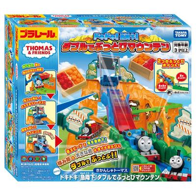 TAKARA TOMY Plarail Томас и Друзья Внезапная Двойная Гора Игрушка для Детей от 3 Лет Движущийся Паровозик Захватывающе! Сброс! Старт-поезд,