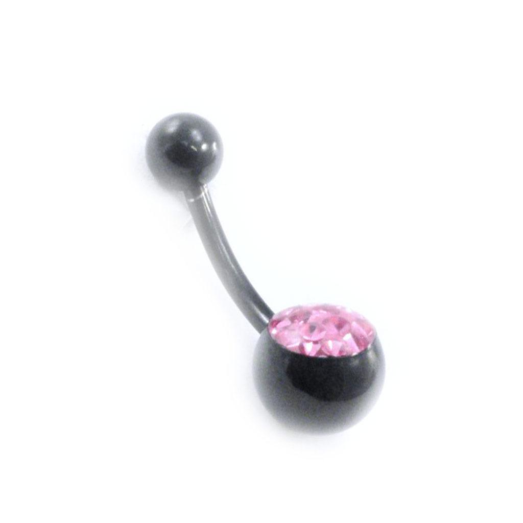 Les Trésors De Lily [I9488] - Pink 'Crystal' Body Piercing
