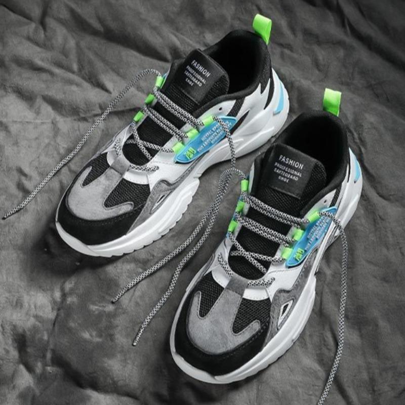 Fashion Male Sneakers Fashion Platform Breathable Running Shoes 2024 New Casual Shoes for Men Mesh Lace-up Trainers Zapatillas De Hombre