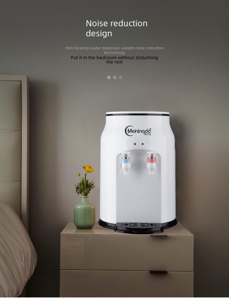 Компактный настольный диспенсер для воды — мини-холодильник и обогреватель для дома, общежития или офиса