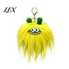 Decorative Backpack Accessory Long Haired Plush Creature Keychain, Cartoon Plushie Bag Charm, Stuffed Doll Pendant Furry Keyring for Backpacks