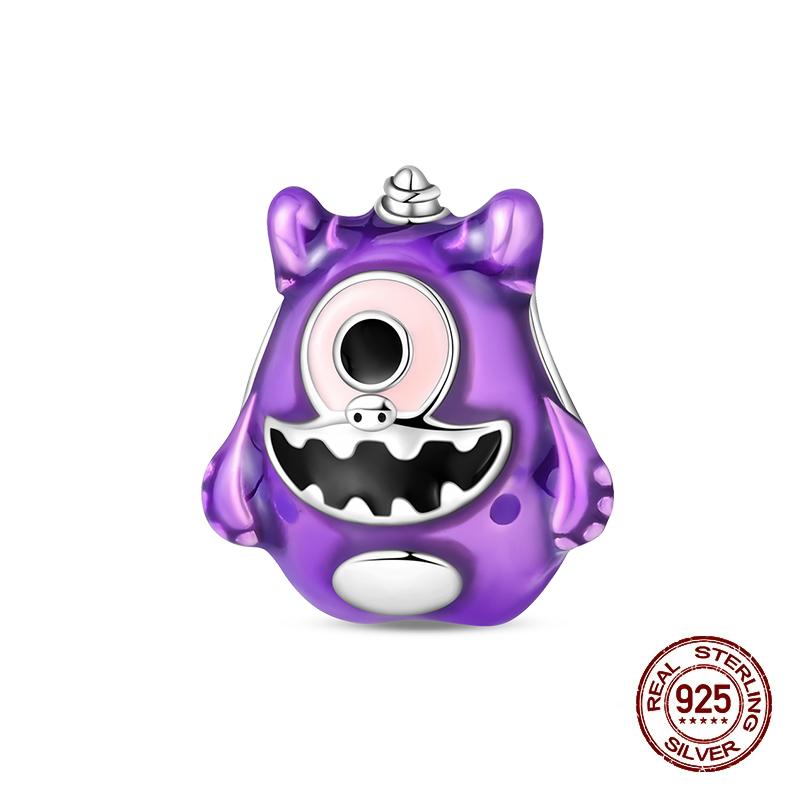 Cute Charm Bead Charms copper Authentic Compatible With Bracelets Monsters Robot Dog Chinese Panda Bead Charms Charm Bead Charms Ideal For Women Do It