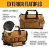 carhartt Onsite Tool Bag, Durable, Waterproof, Heavyweight Tool Storage Bag, 16-inch, 30 Pockets, Carhartt Brown