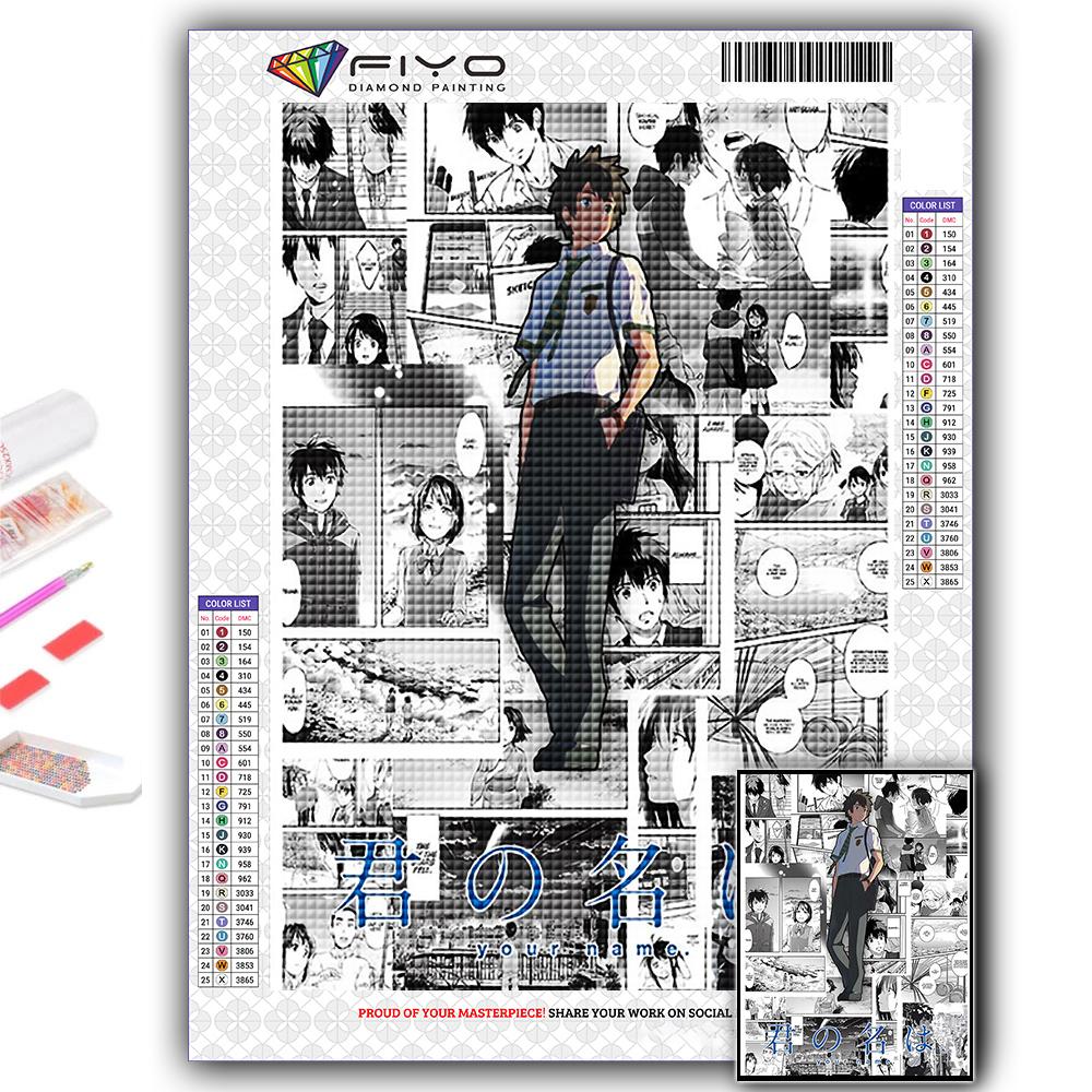 DIY 5D алмазная живопись аниме постер набор для вышивки крестом полная дрель вышивка мозаика художественная картина стразы подарок