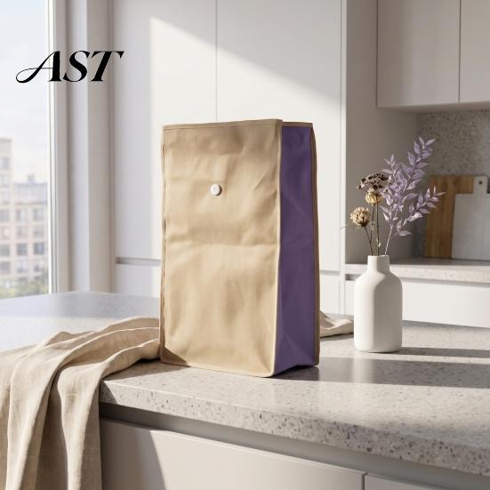 Eco Friendly Food Storage Reusable Self Sealing Potato Onion Bags, Light Blocking Bag with Side Non Woven Produce Container Zipper, Non-woven