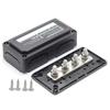Heavy Duty Bus Bar 300a Power Distribution Box Camper Subbattery System Overnight Car DIY -48V (Black, 5/16(M8))