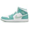 Air 1 Mid Marine Green Women Sneakers White Washed-Teal Mint-Foam DV2229-300