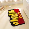Flash Pad Creative French Fries Box Shaped Floor Mat Bathroom Home Absorbent Non-Slip Doorway Rug