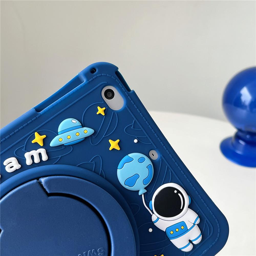 Детский силиконовый чехол-подставка с изображением астронавта и кота для iPad 10, 9, 8, 7, 10,2 Mini 6 9,7 Pro 11 Air 2 3 4 5 10,9 2022, чехол для планшета Funda