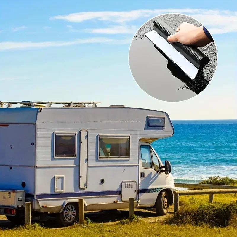 Автомобильный гибкий мягкий силиконовый стеклоочиститель для мытья окон, скребок для стекла, силиконовый удобный скребок для чистки автомобильных лезвий, скребок для очистки пленки